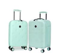 Opaeroo 1pc Elegant Expandable Carry On Luggage for Women, Lightweight Foldable Suitcase with 360° Silent Wheels & Secure Lock, Green Travel Bag Green M