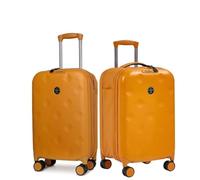 Opaeroo 1pc Foldable Carry On Luggage, Expandable Lightweight Suitcase with 360° Silent Wheels & Secure Lock, Gray Travel Bag for Space Saving Storage Yellow M