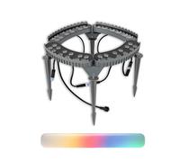 Opaeroo Exterior Yard Lighting, 12w 24v Low Voltage Led Ring Lights for Tree & Palm Landscape, Ip65 Waterproof Outdoor Accent Lights WarmWhite 4lights