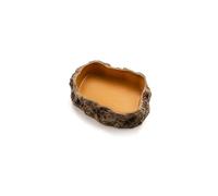Opaeroo Large Simulation Rock Reptile Feeding Bowls Resin Ball Python Iguana Bearded Dragon Tortoise Food Water Dish Bathing Bowl Habitat Accessories XS