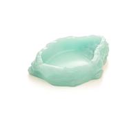 Opaeroo Large Simulation Rock Reptile Feeding Bowls Resin Ball Python Iguana Bearded Dragon Tortoise Food Water Dish Bathing Bowl Habitat Accessories M
