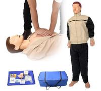 Opaeroo Life Size Full Body Adult CPR Training Manikin, Cardiopulmonary Resuscitation Simulator First Aid Training Medical Model for Patient Education and Teaching