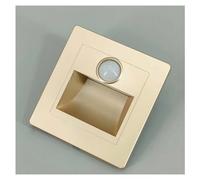Opaeroo Motion Sensor Stair Lights 3W 3000K Recessed LED Step Light Indoor Stair Step Wall Lamp Staircase Bedroom Decoration Gold