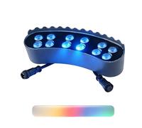 Opaeroo Ring Lights for Tree Roots Uplighting, Low Voltage Outdoor Landscape Lighting Kit, Ip65 Garden Decoration Lights, 12w 24v Wired Led Spotlight for Trees and Buildings Blue 1light