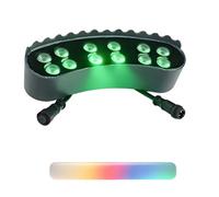 Opaeroo Tree & Building Led Spotlight, 12w 24v Hardwired Low Voltage Ring Lights for Root Uplighting, Ip65 Outdoor Landscape Lighting Kit, Energy-efficient Garden Decoration Green 1light