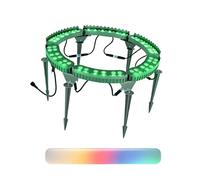 Opaeroo Tree & Building Led Spotlight, 12w 24v Hardwired Low Voltage Ring Lights for Root Uplighting, Ip65 Outdoor Landscape Lighting Kit, Energy-efficient Garden Decoration Green 6lights