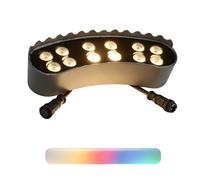 Opaeroo Tree & Building Led Spotlight, 12w 24v Hardwired Low Voltage Ring Lights for Root Uplighting, Ip65 Outdoor Landscape Lighting Kit, Energy-efficient Garden Decoration WarmWhite 1light