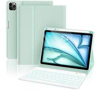 OPAKIT iPad Air 5th/4th Pro 11 inch Case with Keyboard, 7-Color Backlit Detachable Wireless Keyboard Case with Pencil Holder, Stand Folio Cover for Gen 2020/2022, Pro 4th/3rd/2nd/1st Gen, Green…
