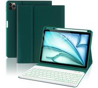 OPAKIT Keyboard Case for iPad Air 5th/4th Pro 11 inch, 7-Color Backlit Detachable Wireless Keyboard Case with Pencil Holder, Stand Folio Cover for Gen 2020/2022, Pro 4th/3rd/2nd/1st Gen, Teal