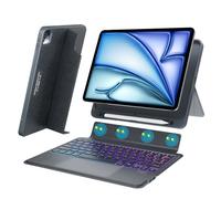 OPAKIT Magnetic Backlit Keyboard Case for iPad Pro 12.9(6th/5th/4th/3rd Gen) with Multi-Touch Trackpad, 12.9-inch, 7 Colors Detachable Wireless Magic Keyboard for iPad Pro 2018, 2020, 2021, 2022