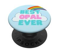 Opal - Best Opal Ever - Rainbow Cute Girl Opal PopSockets Adhesive PopGrip