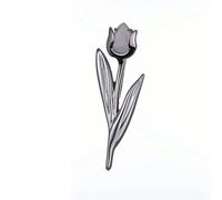 Opal Brooch Tulip Flower Ojewellery White One Size
