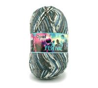 Opal Festival (420m) 6-Ply Yarn - Wool-Blend, for Knitting Warm Socks with Unique Colour Patterns, 11421, 1 x 150g