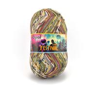 Opal Festival (420m) 6-Ply Yarn - Wool-Blend, for Knitting Warm Socks with Unique Colour Patterns, 11427, 1 x 150g