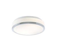 Opal Glass Shade IP44 Bathroom Ceiling Light Chrome