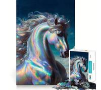 Opal Horse Portrait Jigsaw Puzzles for Adults1000 Pieces Mind Puzzle Cozy Relax Image Assembly (50x75cm)