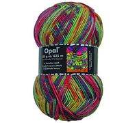 Opal Hundertwasser (425m) 4-Ply Yarn - Wool-Blend, for Knitting Warm Socks with a Unique Colour Patterns, 3206, 1 x 100g