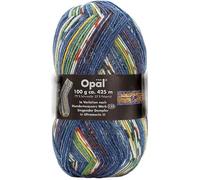 Opal Hundertwasser (425m) 4-Ply Yarn - Wool-Blend, for Knitting Warm Socks with a Unique Colour Patterns, 1437, 1 x 100g
