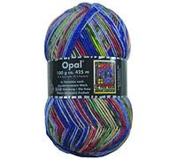 Opal Hundertwasser (425m) 4-Ply Yarn - Wool-Blend, for Knitting Warm Socks with a Unique Colour Patterns, 3204, 1 x 100g