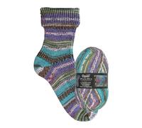 Opal Hundertwasser (425m) 4-Ply Yarn - Wool-Blend, for Knitting Warm Socks with a Unique Colour Patterns, 2106, 1 x 100g
