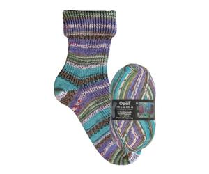 Opal Hundertwasser (425m) 4-Ply Yarn - Wool-Blend, for Knitting Warm Socks with a Unique Colour Patterns, 2106, 1 x 100g