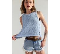 Opal Knit Tank Top at Free People in Cashmere Blue, Size: Large - female