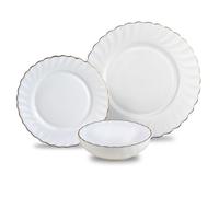 OPAL MARIGOLD DINNER SET FOR 6 PEOPLE 18 PIECES KINGHOFF KH-1921