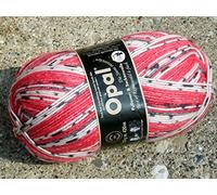 Opal Regenwald 20-Year Anniversary 6-Ply Yarn - Wool Blend, for Knitting Warm Socks, Jumpers, Hats, Gloves and Scarves, 2749 Red, 1 x 150g