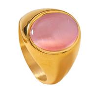 Opal Ring Retro, Natural Stone Rings | Natural Gemstone Band Ring Oval | Stylish Luxury Vintage Rings for Teen Girls Thumb Jewelry for, se beskrivning, environmental protection titanium steel, Unisex