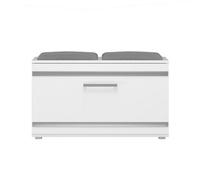 Opal Shoe Cabinet With Seat White