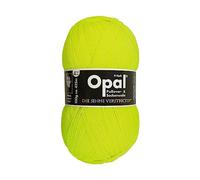 Opal Uni (425m) 4-Ply Yarn - Wool-Blend, Bright Solid Colours Yarn for Warm Socks and Sweaters, 2012 Neon-Gelb, 1 x 100g