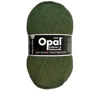 Opal Uni (425m) 4-Ply Yarn - Wool-Blend, Bright Solid Colours Yarn for Warm Socks and Sweaters, 5184 Olivgrün, 1 x 100g