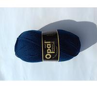 Opal Uni (425m) 4-Ply Yarn - Wool-Blend, Bright Solid Colours Yarn for Warm Socks and Sweaters, 5187 Petrol, 1 x 100g