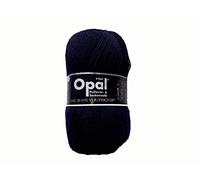 Opal Uni (425m) 4-Ply Yarn - Wool-Blend, Bright Solid Colours Yarn for Warm Socks and Sweaters, 5190 Marine, 1 x 100g