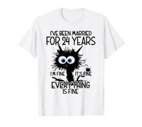 Opal Wedding I've Been Married For 24 Years T-Shirt