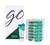 Opalescence GO 15 Whitening Bundle - (7 Trearments) Hydrogen Peroxide Prefilled Whitening Trays and Travel Sensitive Whitening Toothpaste 1 Onz -