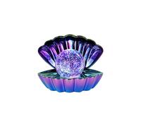 Opalescent.Metallic-Col.Ch'g Clam wt Glitter Pearl Sea Shell LED