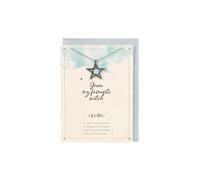 Opalite Star Necklace Card KDMD Grey One Size