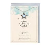 Opalite Star Necklace Card - Modern Witchcraft Supplies, White Witch Range, Witchcraft Greeting Card, Opalite Stone Necklace, Self-Care Gifts