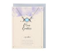 Opalite Triple Moon Necklace Card