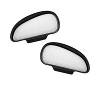 Opaltool 2 Packs Wide Angle Blind Spot Mirror for Cars, Adjustable 360 Degree Auxiliary Mirror, Universal Curved Side Rear View Mirror for Car Truck SUV RV Van