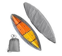 Opaltool 420D Thickened Kayak Canoe Cover, Waterproof Durable Canoe Storage Dust Cover UV Protection Sunblock Shield for Fishing Boat/Kayak/Canoe/Paddle Board
