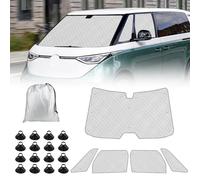 Opaltool Internal Thermal Blind for VW ID Buzz SWB 2022-2026, 5PCS Foldable Reflective Insulated Windscreen Covers Set for Camper Van Privacy & Temperature Control