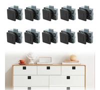 Opaltool Metal Push Button Cabinet Locks, Keyless Square Door Lock for Caravan Motorhome Camper Van Boat Cupboard Door