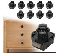 Opaltool Push Button Latch Lock, 18-22mm Keyless Door Lock with Screw, Cabinet Door Catch Knob for Caravan Motorhome Camper Van Boat Cupboard Door