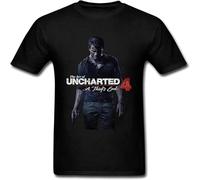 Opand Uncharted 4 A Thief's End Game Mens T-Shirts Black 3XL