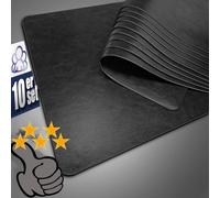 OPAPAL Table Mats Set of 10-6 - 4, Place Mats for Table, Table Mats Washable, Easy Clean, 100°C Heat-Resistant, Waterproof, Non-Slip, Placemats for Dining Table (Black)