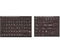 Opaque Dvorak English Keyboard Label/Stickers White Characters on Black Non Transparent Background - Perfect Solution for Fading Characters on Your Keyobard