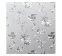Opaque frosted privacy window film for bathrooms that diffuses light and blocks visibility, suitable for various window sizes (A)