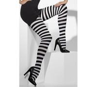 Black & White Striped Tights